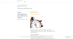 Desktop Screenshot of getitm.wordpress.com