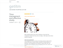 Tablet Screenshot of getitm.wordpress.com