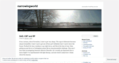 Desktop Screenshot of narrowingworld.wordpress.com