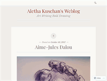 Tablet Screenshot of alethakuschan.wordpress.com