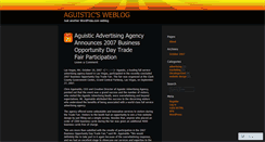 Desktop Screenshot of aguistic.wordpress.com