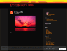 Tablet Screenshot of livetogel2d.wordpress.com