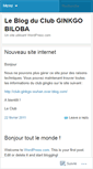 Mobile Screenshot of clubgingko.wordpress.com