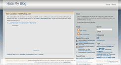 Desktop Screenshot of hatemyblog.wordpress.com