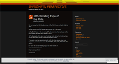 Desktop Screenshot of impromptuevents.wordpress.com