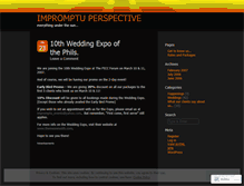 Tablet Screenshot of impromptuevents.wordpress.com