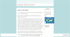 Desktop Screenshot of littlechinagirl.wordpress.com