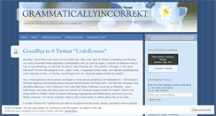 Desktop Screenshot of grammaticallyincorrekt.wordpress.com