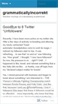 Mobile Screenshot of grammaticallyincorrekt.wordpress.com