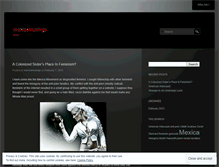 Tablet Screenshot of mexicamusings.wordpress.com