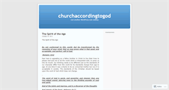 Desktop Screenshot of churchaccordingtogod.wordpress.com