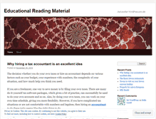 Tablet Screenshot of educationalreadingmaterial.wordpress.com