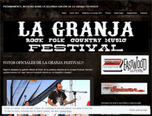 Tablet Screenshot of lagranjafestival.wordpress.com