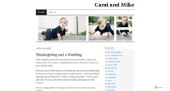 Desktop Screenshot of camiandmike.wordpress.com