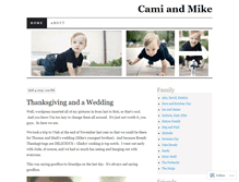 Tablet Screenshot of camiandmike.wordpress.com