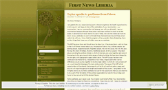 Desktop Screenshot of firstnewsliberia.wordpress.com