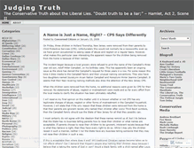 Tablet Screenshot of judgingtruth.wordpress.com