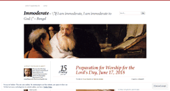 Desktop Screenshot of immoderate.wordpress.com