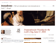 Tablet Screenshot of immoderate.wordpress.com