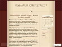 Tablet Screenshot of guaranteedwebsitetrafficx.wordpress.com