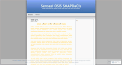 Desktop Screenshot of osissmapdacis.wordpress.com