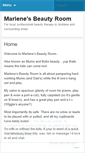 Mobile Screenshot of marlenesbeautyroom.wordpress.com