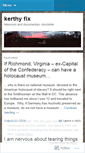 Mobile Screenshot of kerthyfix.wordpress.com