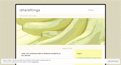 Desktop Screenshot of isharethings.wordpress.com