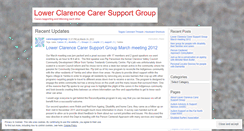 Desktop Screenshot of carersupportgroup.wordpress.com