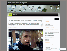 Tablet Screenshot of aarongoestoengland.wordpress.com