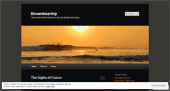 Desktop Screenshot of brownbeartrip.wordpress.com