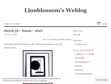 Tablet Screenshot of lionblossom.wordpress.com