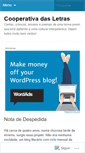 Mobile Screenshot of cooperativadeletras.wordpress.com