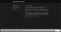 Desktop Screenshot of lovelychijmes.wordpress.com