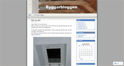 Desktop Screenshot of byggarblogg.wordpress.com