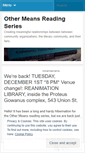 Mobile Screenshot of othermeans.wordpress.com