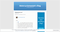 Desktop Screenshot of motorcyclemessiah.wordpress.com