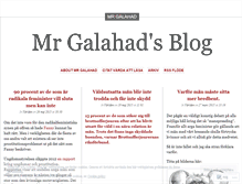 Tablet Screenshot of mrgalahad.wordpress.com