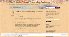 Desktop Screenshot of friendshipendeavor.wordpress.com