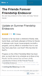 Mobile Screenshot of friendshipendeavor.wordpress.com