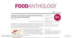 Desktop Screenshot of foodanthology.wordpress.com