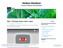 Tablet Screenshot of iwanderaimlessly.wordpress.com