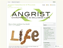 Tablet Screenshot of angristchiro.wordpress.com