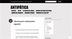 Desktop Screenshot of antipatica.wordpress.com