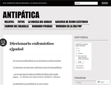 Tablet Screenshot of antipatica.wordpress.com