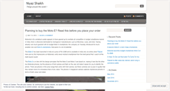 Desktop Screenshot of niyazshaikh.wordpress.com
