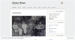 Desktop Screenshot of ghanikhan.wordpress.com