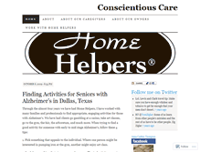Tablet Screenshot of conscientiouscare.wordpress.com
