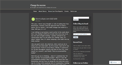 Desktop Screenshot of changeforsuccess.wordpress.com