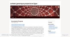 Desktop Screenshot of generiquepropecia.wordpress.com